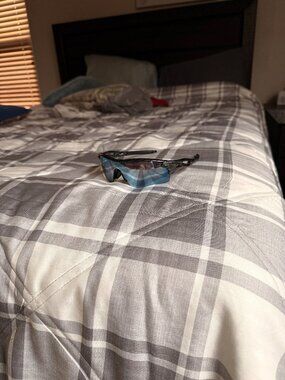 Oakley M Frame Carbon Fiber Sunglasses Black and Blue